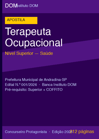 Apostila Terapeuta Ocupacional